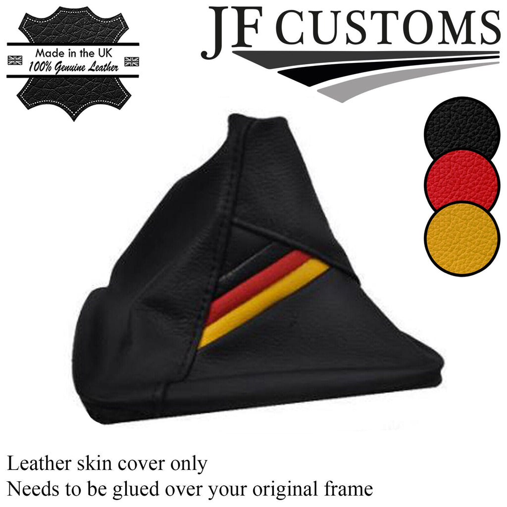 BLACK LEATHER GERMAN FLAG GEAR FITS BMW E24 E21 E28 E30 E32 E34 E36 E46 Z3 E39