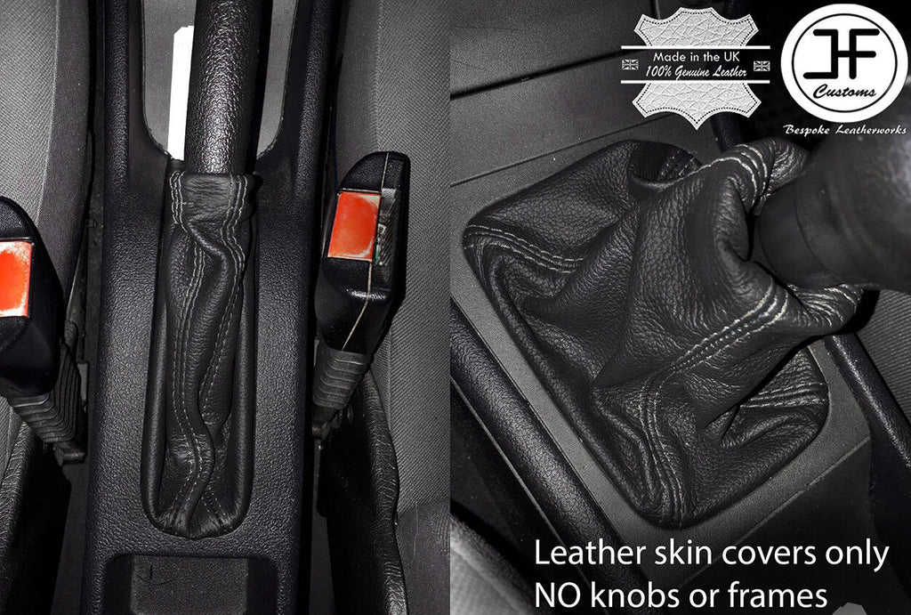 GREY STITCH LEATHER GEAR HANDBRAKE COVER FOR VAUXHALL OPEL ASTRA G MK4 98-05