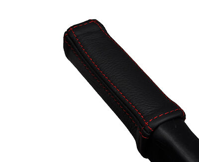 red stitch FITS FORD ESCORT MK4 ORION 85-90 LEATHER HANDBRAKE HANDLE COVER
