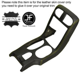 YELLOW STITCH CONSOLE SHIFT BEZEL SURROUND LEATHER COVER FITS CORVETTE C6 05-13