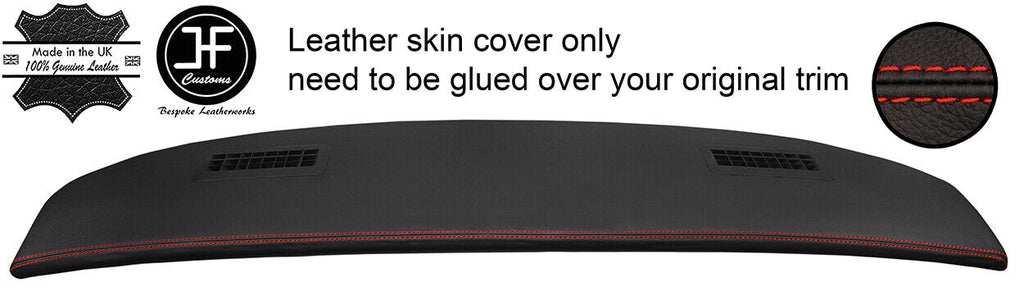 RED STITCH TOP DASH LEATHER COVER FOR JAGUAR DAIMLER SOVEREIGN SERIES 2 73-79