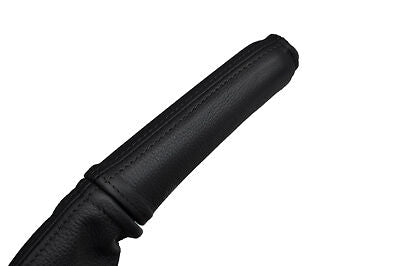 black stitching FITS FIAT IDEA 04+  HANDBRAKE HANDLE LEATHER COVER ONLY