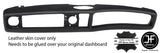 WHITE STITCHING DASH DASHBOARD LEATHER COVER FOR TRIUMPH STAG MK1 MK2 STYLE 2