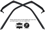 RED STITCH 2X DOOR WINDOW TRIM LEATHER COVERS FITS PORSCHE 928 S S2 S4