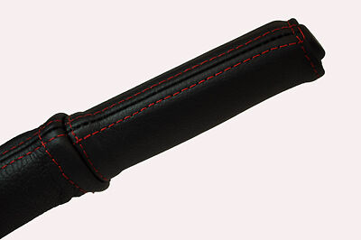 red stitch FITS RENAULT CLIO MK2 98-06 LEATHER HANDBRAKE HANDLE COVER ONLY