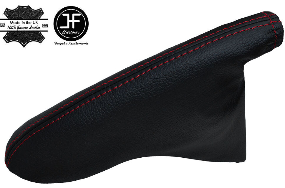 RED STITCHING LEATHER HANDBRAKE GAITER FITS FORD FIESTA MK6 2002-2008 CUSTOM NEW