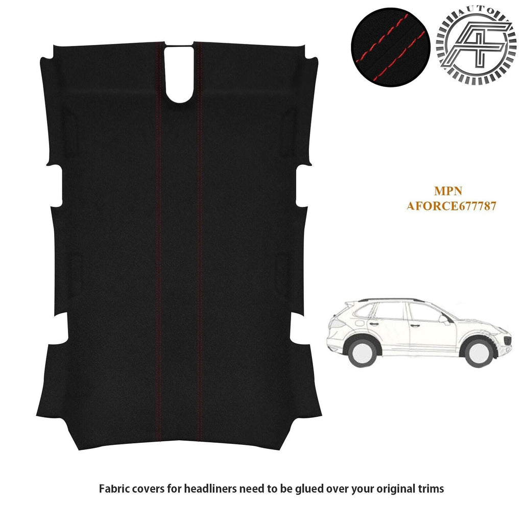 LUXE SUEDE HEADLINER COVER FITS PORSCHE CAYENNE 2010-2014