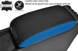 BLACK & BLUE ARMREST LEATHER COVER FOR MERCEDES C CLASS C203 W203 COUPE 01-07