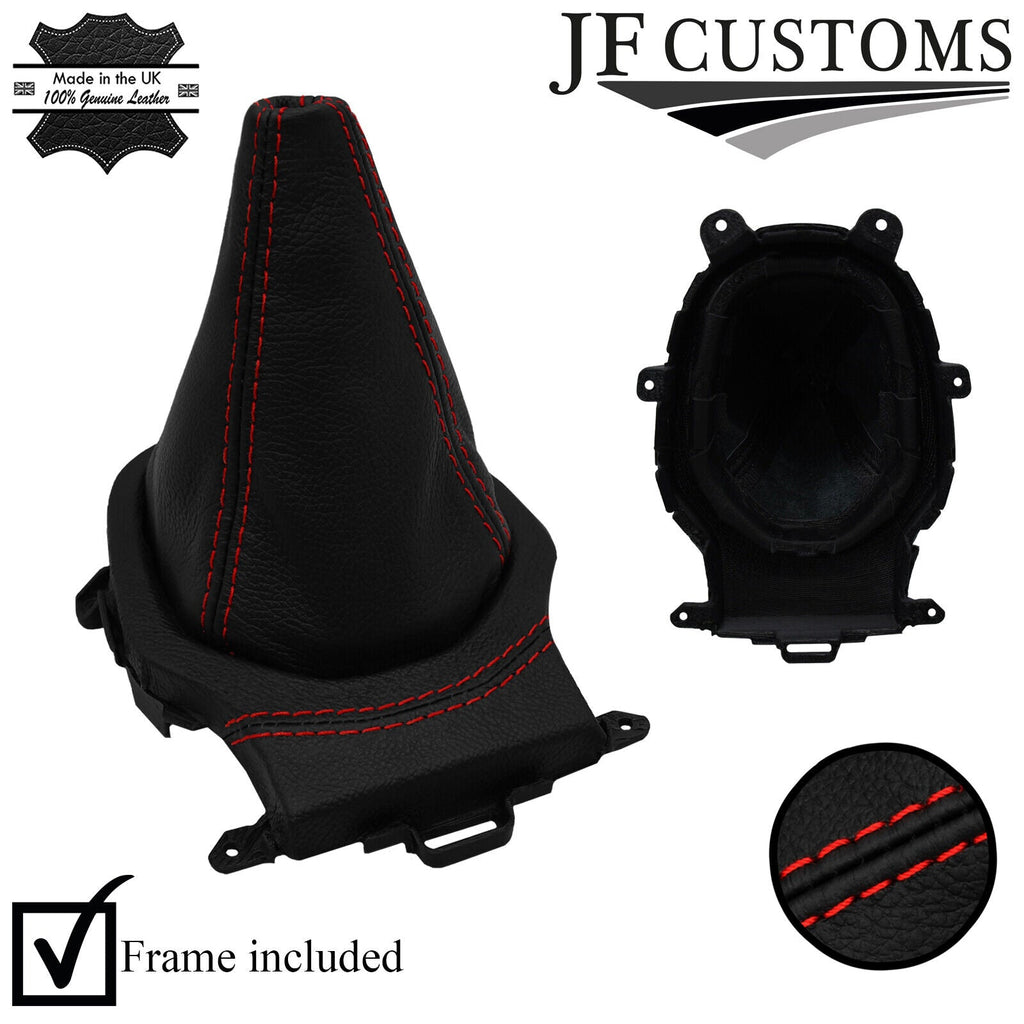 RED STITCH GEAR GAITER GEAR SURROUND + FRAME FOR HONDA JAZZ 2015-2019 CUSTOM NEW