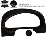 BROWN STITCH SPEEDO GAUGE HOOD SUEDE COVER FOR MAZDA MX5 MK2 NB MIATA 98-05 JF1