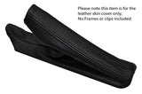 BLACK STITCHING LEATHER SKIN HANDBRAKE GAITER FITS SUBARU LEGACY 2005-2009
