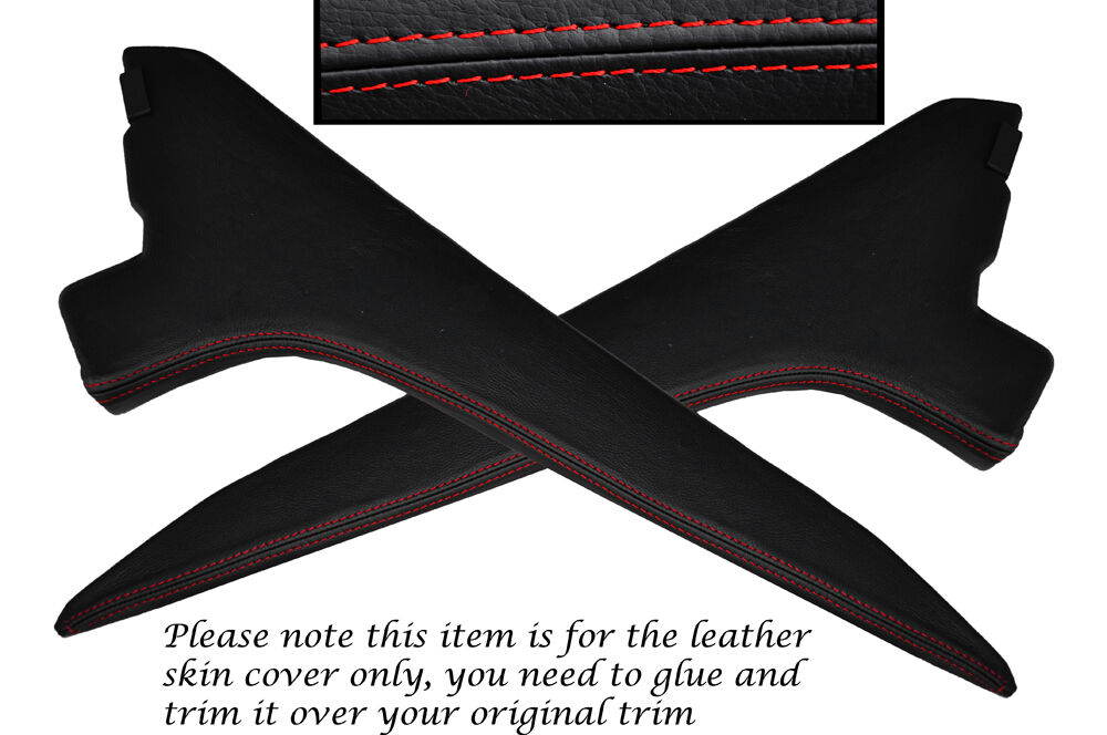 RED STITCH 2X CENTER CONSOLE SIDE TRIM FITS PORSCHE 991 CARRERA BOXSTER 981
