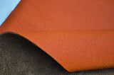 ORANGE LEATHER 25cm x 50cm QUALITY TOP GRAIN GENUINE LEATHER CRAFTS AUTOMOTIVE