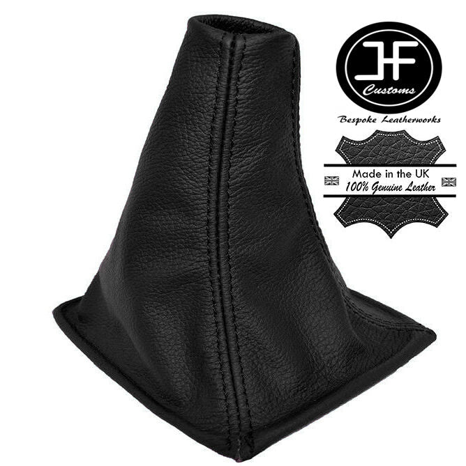 BLACK LEATHER MANUAL LEATHER GEAR GAITER FITS ROVER 200 25 1996-2002 CUSTOM NEW
