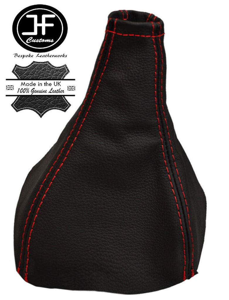 RED STITCH REAL LEATHER MANUAL GEAR GAITER FITS FORD ESCORT RS COSWORTH 92-96