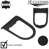 FITS FORD MUSTANG 15-17 BLACK LEATHER AUTO GEAR SHIFT SURROUND TRIM COVER+FRAME