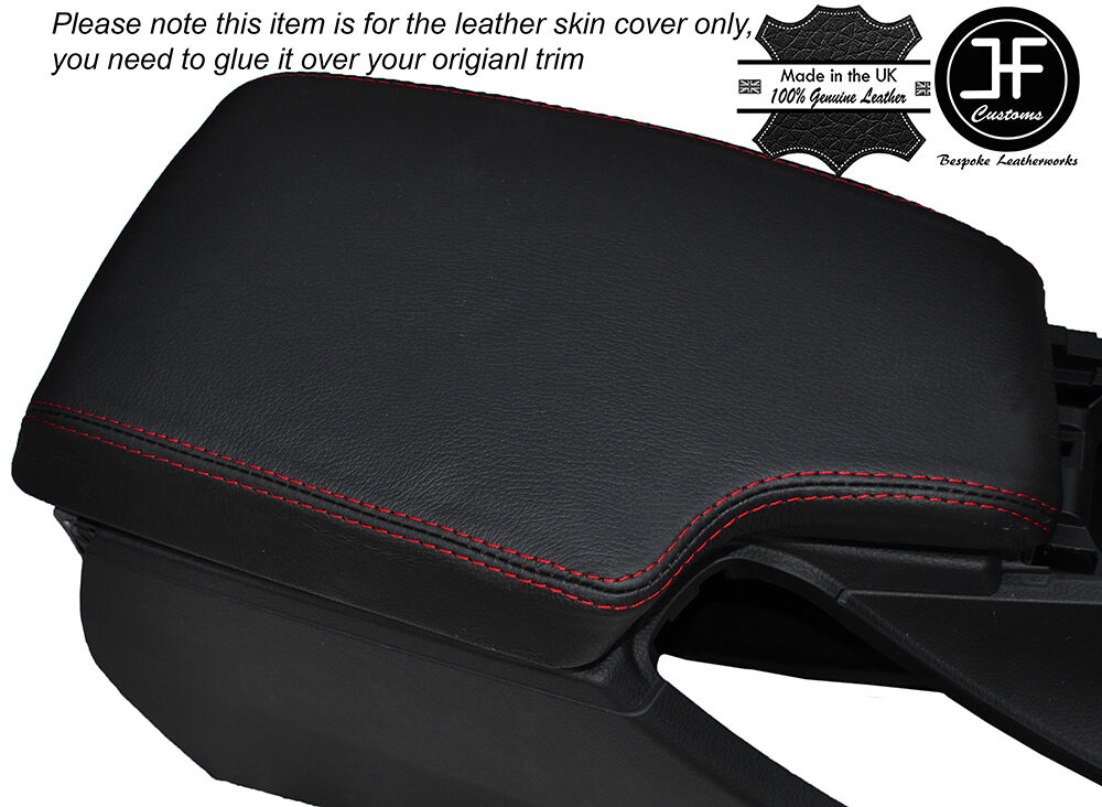 RED STITCHING LEATHER ARMREST LID COVER  FITS BMW 3 SERIES F30 F31 2012-2016