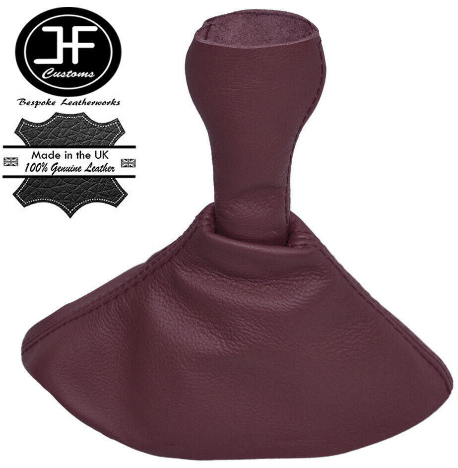 BURGUNDY LEATHER MANUAL GEAR GAITER FITS PORSCHE 944 1985-1991 CUSTOM NEW
