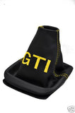 FITS VW GOLF 4 Mk4 GAITER BOOT GTI EMBROIDERED YELLOW STITCH CUSTOM NEW
