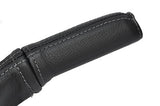 grey stitch FITS VAUXHALL OPEL CORSA C 00-06 LEATHER HANDBRAKE HANDLE COVER