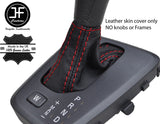 RED STITCH TOP GRAIN LEATHER AUTOMATIC GEAR GAITER FITS VOLVO V70 XC70 04-07