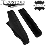 BLACK STITCH LEATHER HANDBRAKE + METAL FRAME FITS TOYOTA LANDCRUISER J120 02-09