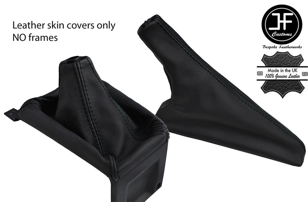 BLACK STITCH TOP GRAIN GAITERS LEATHER FITS AUDI COUPE GT B2 QUATTRO UR 85-87