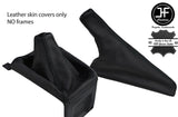 BLACK STITCH TOP GRAIN GAITERS LEATHER FITS AUDI COUPE GT B2 QUATTRO UR 85-87
