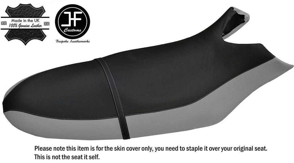 BLACK & GREY CUSTOM FITS SEA DOO RX 00-06 AUTOMOTIVE VINYL SEAT COVER + STRAP