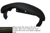 YELLOW STITCH SPEEDO GAUGE HOOD LEATHER COVER FITS PORSCHE BOXSTER 987 2005-2011