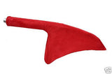 FITS HONDA CIVIC TYPE R HANDBRAKE GAITER RED PU SUEDE COVER CUSTOM NEW