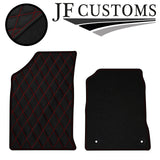 RED DIAMOND STITCH VINYL 4XTAILORED FLOOR CARPET FOR SSANGYONG TIVOLI 15-21 JF1