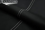 WHITE STITCH CONSOLE CUBBY BOX LID COVER FOR LAND ROVER DEFENDER 07-16 DSG4