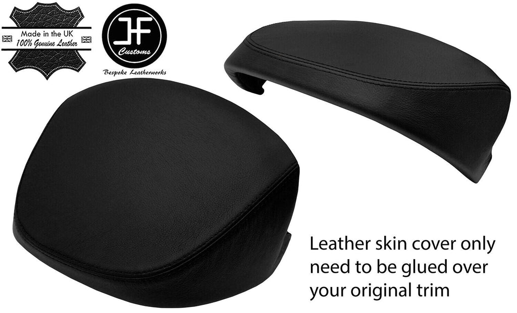 BLACK REAL LEATHER SPEEDO COWL HOOD COVER FITS LAND ROVER DISCOVERY 4 2009-2016