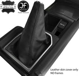 BLACK STITCH TOP GRAIN LEATHER MANUAL GEAR GAITER FOR TOYOTA LAND CRUISER 09-17