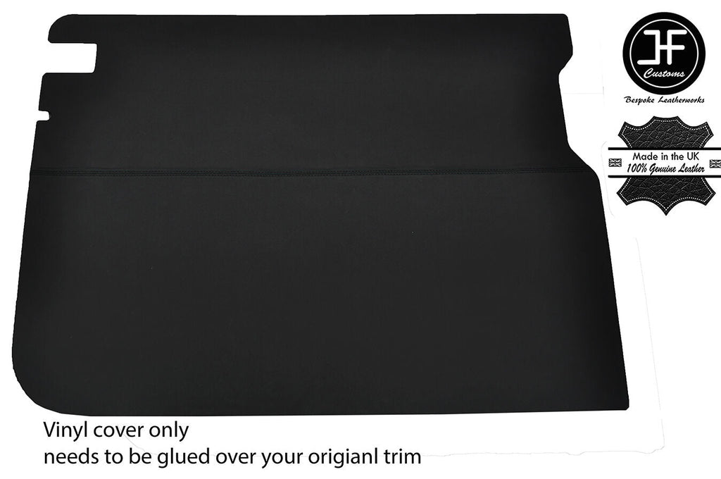 BLACK STITCH SIDE SLIDING DOOR CARD VINYL COVER FITS VW T25 T3 WESTFALIA