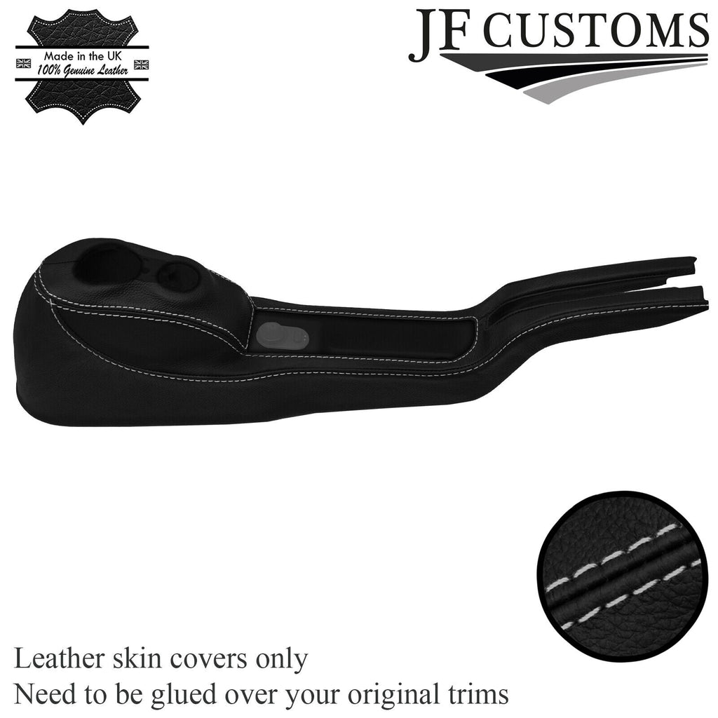 L GREY STITCH ITALIAN LEATHER CENTER CONSOLE COVER FOR SMART ROADSTER 452 03-05