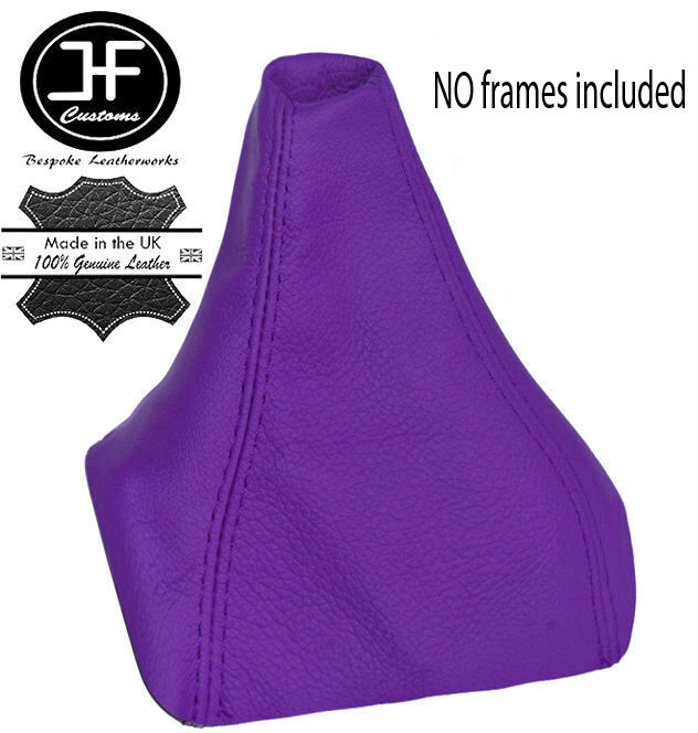 PURPLE REAL LEATHER MANUAL GEAR GAITER SHIFT BOOT FITS BMW E90 E91 E92 E93 05-13