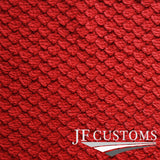 RED LEATHER SCALE PATTERN 75cm x 75cm QUALITY PREMIUM CRAFT TEXTILE DSG1
