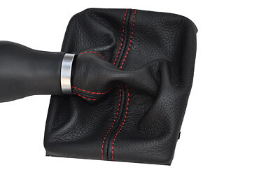FITS AUDI A4 B8 QUATTRO ALLROAD 2008-2013 LEATHER GEAR GAITER SHIFT BOOT red st