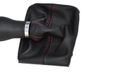 FITS AUDI A4 B8 QUATTRO ALLROAD 2008-2013 LEATHER GEAR GAITER SHIFT BOOT red st