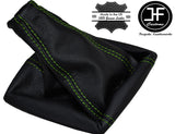 GREEN STITCH FITS VAUXHALL OPEL ZAFIRA II MK2 B 2005-2011 GEAR GAITOR LEATHER