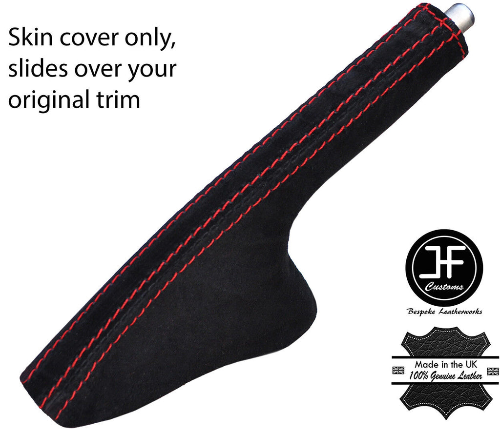 RED STITCHING REAL GENUINE SUEDE SLIM HANDBRAKE GAITER FOR 350Z Z33 2002-2009