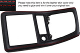 RED STITCH MANUAL GEAR SURROUND SKIN COVER FITS NISSAN SKYLINE R32 89-94