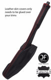 RED  STITCH HANDBRAKE+TRIM LEATHER COVERS FOR VW GOLF MK1 JETTA CADDY SCIROCCO