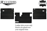 BLACK STITCH LEATHER COVERS FOR DEFENDER 90 83-06 FULL INTERIOR UPHOLSTERY KIT