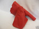 FITS SEAT IBIZA CORDOBA 1993-99 GEAR + HANDBRAKE GAITER RED CUSTOM NEW