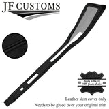BLACK STITCH LEATHER TOP CENTRE CONSOLE TRIM SKIN COVER FITS LOTUS EVORA 09-18