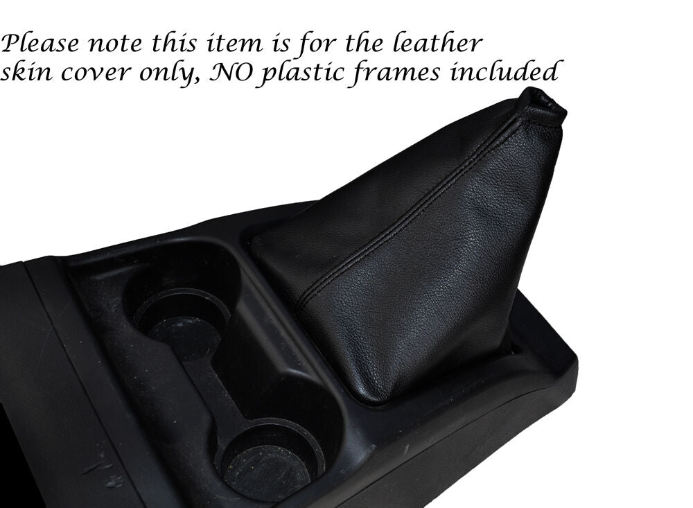 BLACK STITCH LEATHER GEAR GAITER FITS GREAT WALL STEED 2010-2014 CUSTOM NEW