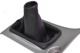 purple stitch FITS TOYOTA COROLLA 2ZZ-GE T-SPORT LEATHER GEAR GAITER CUSTOM NEW
